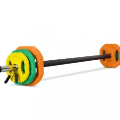 Aerobic Pump skivstång | Set med 20kg vikter | För hemmaträning