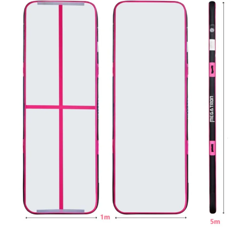 AirTrack | Luftvoltbana | Smidig montering och förvaring | 5x1 m | Rosa