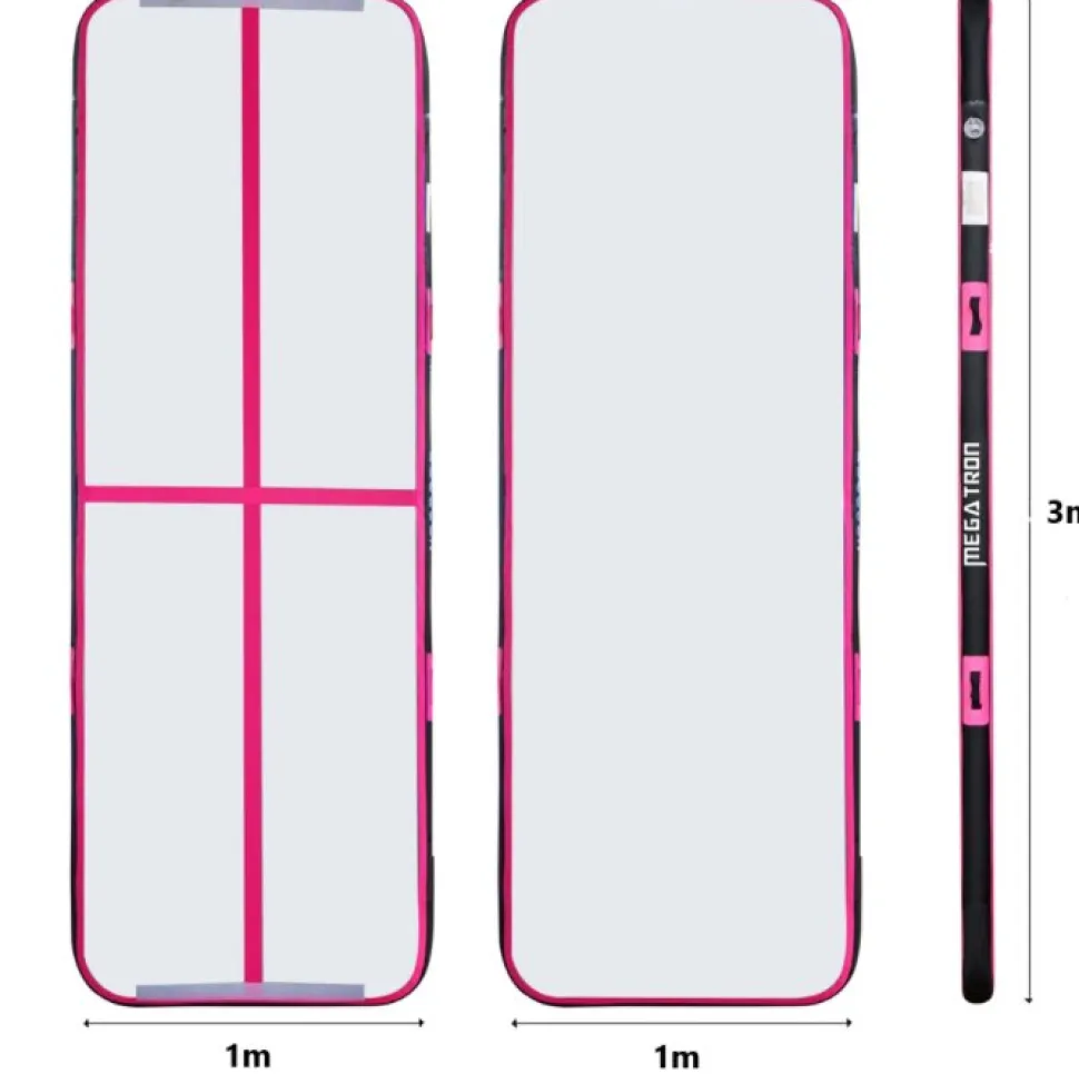 AirTrack | Luftvoltbana | Smidig montering och förvaring | 3x1m | Rosa