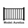 Altanstaket 100x100 cm | Pulverlackerad och robust design | Passar till Aurelius/Linius