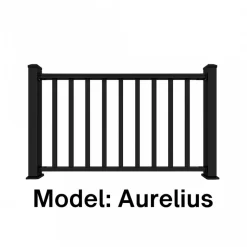 Altanstaket 150x100 cm | Pulverlackerad och robust design | Passar till Aurelius/Linius