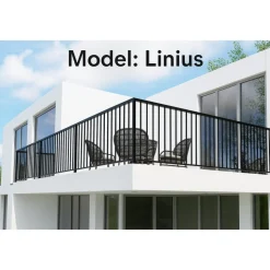 Altanstaket 150x100 cm | Pulverlackerad och robust design | Passar till Aurelius/Linius