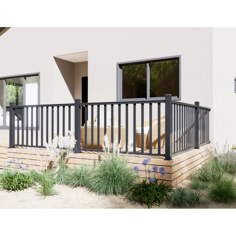 Altanstaket 150x100 cm | Pulverlackerad och robust design | Passar till Aurelius/Linius