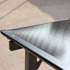 Altantak 3×3 m | Väggmonterat tak i stål/aluminium med polykarbonat | Grå