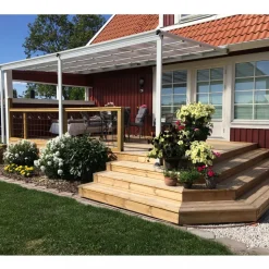 Altantak 5.6x3.0m | Extra hög | Kanalplast / Aluminium