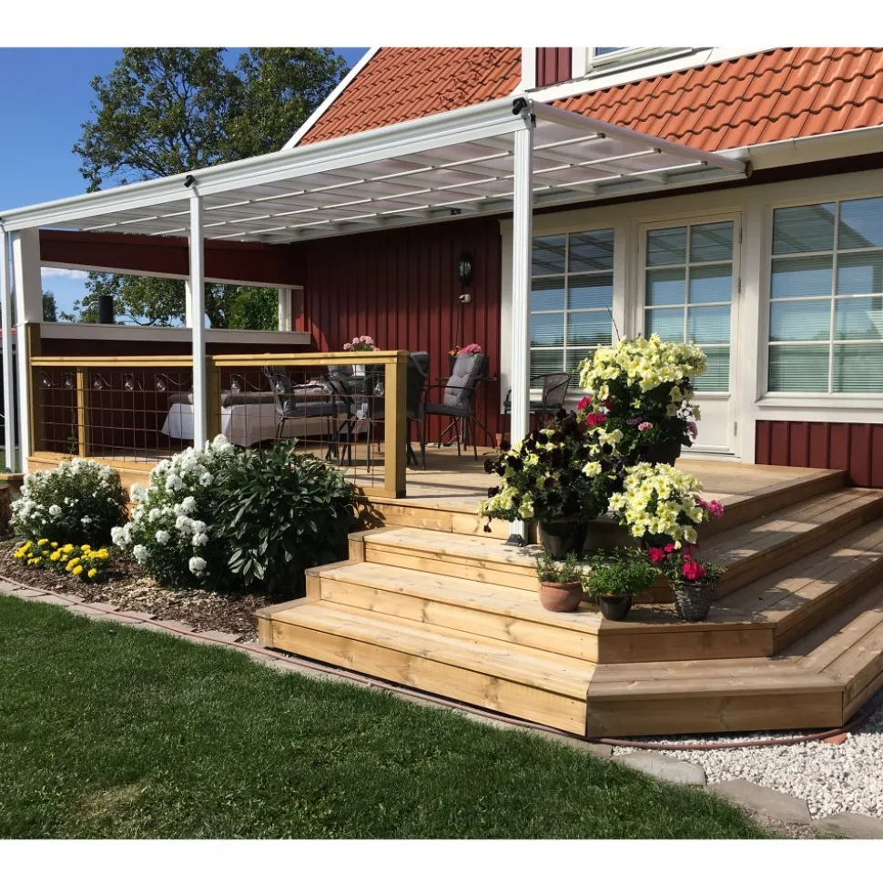 Altantak 5.6x3.0m | Extra hög | Kanalplast / Aluminium