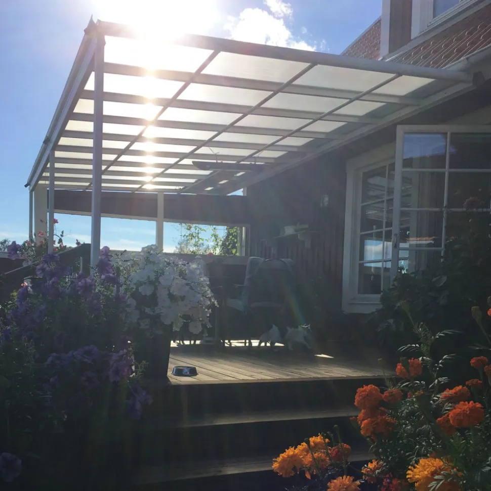 Altantak 5.6x3.0m | Extra hög | Kanalplast / Aluminium