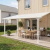 Altantak 4,3x3 m | Kanalplast / Aluminium | Extra hög | Vit