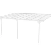 Altantak 6x3 m | Kanalplast / Aluminium| Premium modell | Vit