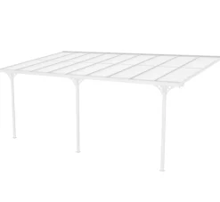 Altantak 6x3 m | Kanalplast / Aluminium| Premium modell | Vit