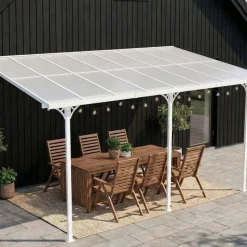 Altantak 5x3 m | Kanalplast / Aluminium| Robust design | Vit