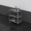 Arbetsvagn med pegboard |3 hyllplan | kompakt design
