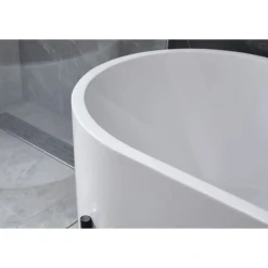 Badkar | 170x75 cm | Svarta fötter | Modern design
