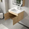 Badrumspaket 60 cm | LED-spegel med skåp | MDF | Nina