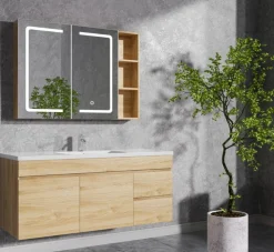 Badrumspaket | Kommod 120cm | LED-spegelskåp | Venedig