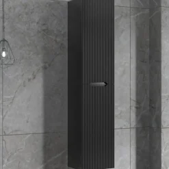Badrumspaket | Kommod 101cm | Rund LED-spegel | Tuba