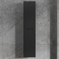 Badrumspaket | Kommod 101cm | Rund LED-spegel | Tuba