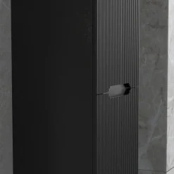 Badrumspaket | Kommod 101cm | Rund LED-spegel | Tuba