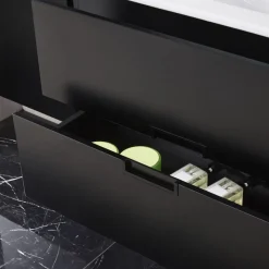 Badrumspaket | Kommod & sidoskåp i tålig MDF | LED-spegel
