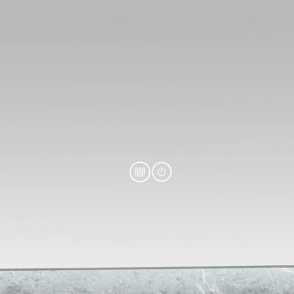 Badrumsspegel | LED-belysning | Anti-fog & touch-styrning | Rektangulär