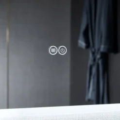 Badrumsspegel | LED-belysning och touch-styrd dimmer