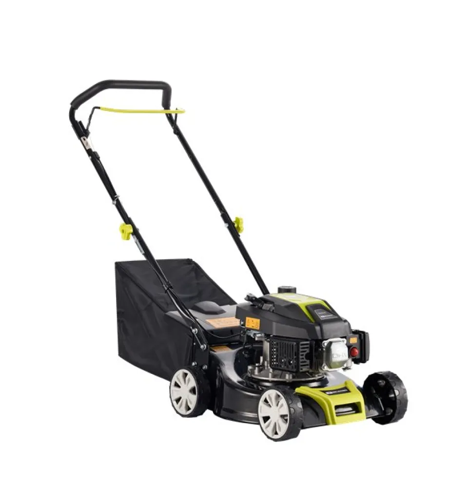 Bensindriven gräsklippare | 40 cm klippbredd | 45L gräsuppsamlare | Metalcraft