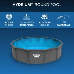Bestway Hydrium pool ovan mark Ø7,32 m 132 cm djup | Stålpool (561RP)