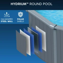 Bestway Hydrium pool ovan mark Ø7,32 m 132 cm djup | Stålpool (561RP)