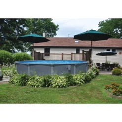 Bestway pool ovan mark Ø4,88m  132cm djup | Hydrium Stålväggspool Set (561CU)