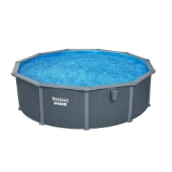 Bestway pool ovan mark Ø4,88m  132cm djup | Hydrium Stålväggspool Set (561CU)