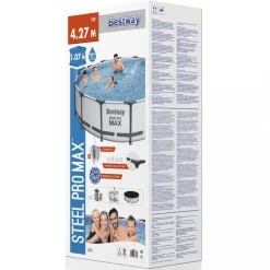 Bestway pool ovan mark Ø4,3m - 107cm djup | Steel Pro MAX (56950)