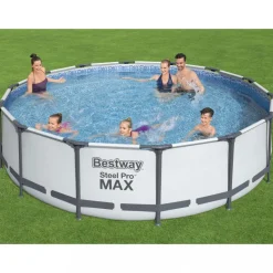 Bestway pool ovan mark Ø4,3m - 107cm djup | Steel Pro MAX (56950)
