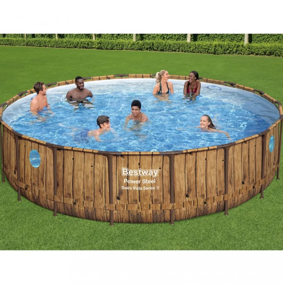 Bestway pool ovan mark Ø5,49m | Power Steel Swim Vista II (56977)