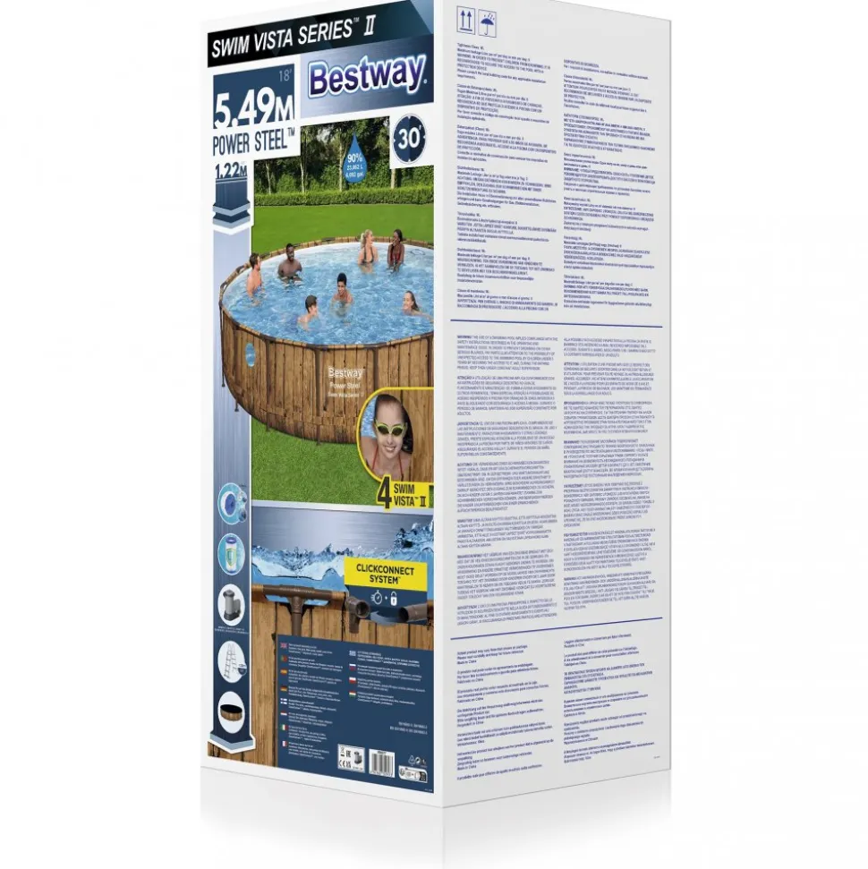 Bestway pool ovan mark Ø5,49m | Power Steel Swim Vista II (56977)