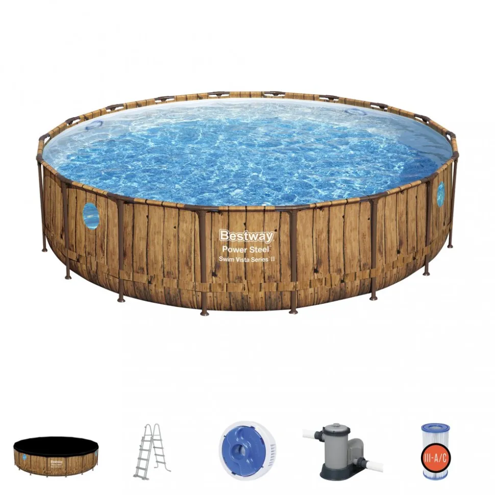 Bestway pool ovan mark Ø5,49m | Power Steel Swim Vista II (56977)