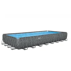 Bestway pool ovan mark 9,56x4,88m  132cm djup | APX 365 Rektangulär Stålpool (561KJ)