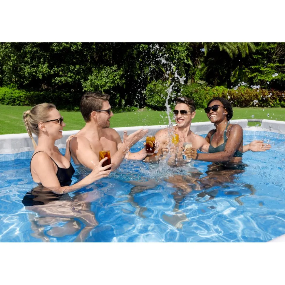 Bestway pool ovan mark 4,1x2m - 122cm djup | Power Steel (56456)