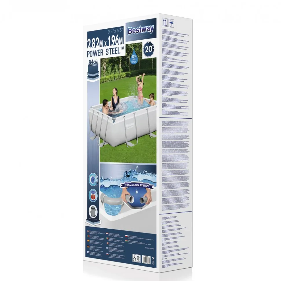 Bestway pool ovan mark 2,82x1,96m - 84cm djup| Power Steel (56629)