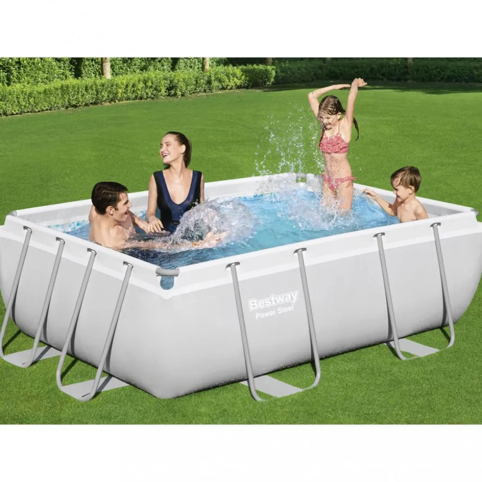 Bestway pool ovan mark 2,82x1,96m - 84cm djup| Power Steel (56629)