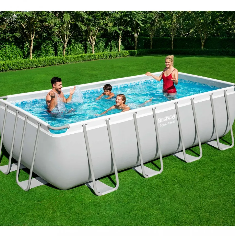 Bestway pool ovan mark 4,9x2,4m - 122cm djup | Power Steel (56670)