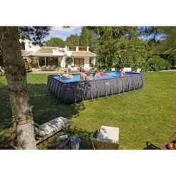 Bestway pool ovan mark 7,3x3,7m - 132cm djup | Power Steel APX 365 (561KG)