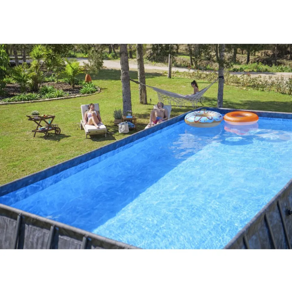 Bestway pool ovan mark 7,3x3,7m - 132cm djup | Power Steel APX 365 (561KG)