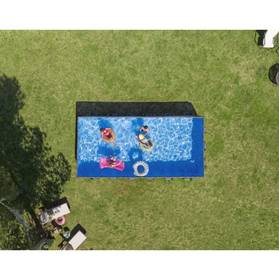 Bestway pool ovan mark 7,3x3,7m - 132cm djup | Power Steel APX 365 (561KG)