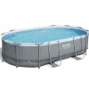 Bestway pool ovan mark 4,88x3,05m - 1m djup | Power Steel Oval (56448)