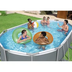 Bestway pool ovan mark 4,88x3,05m - 1m djup | Power Steel Oval (56448)