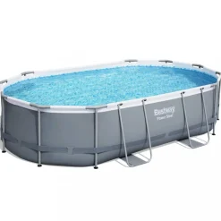 Bestway pool ovan mark 4,88x3,05m - 1m djup | Power Steel Oval (56448)