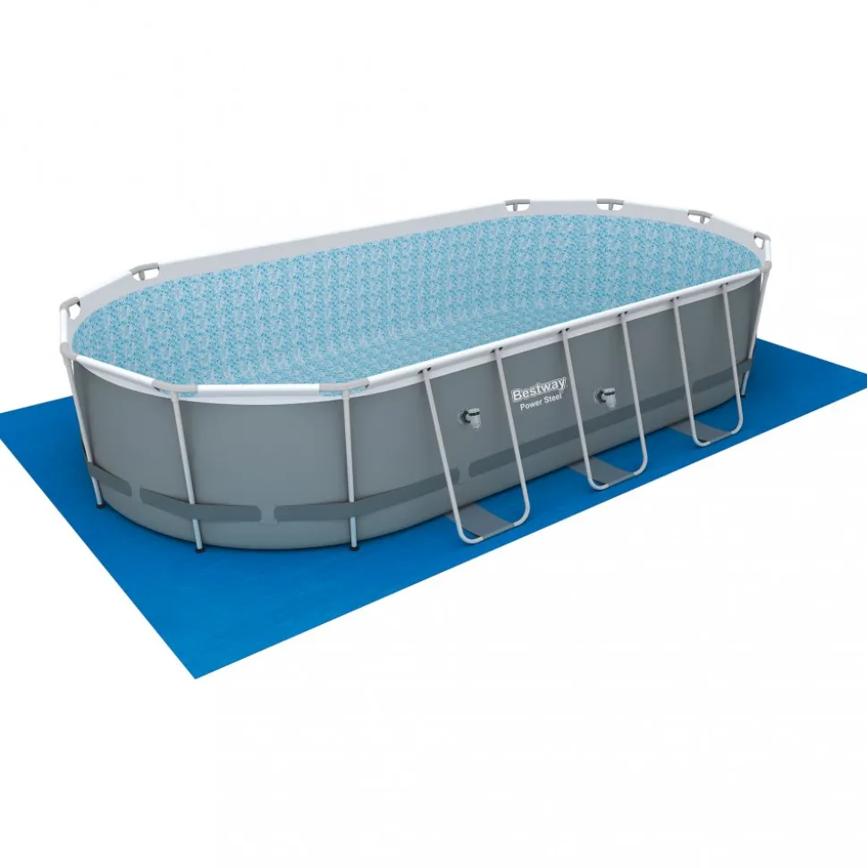 Bestway pool ovan mark 5,5x2,7m - 1,2m djup | Power Steel Oval (56710)