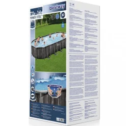 Bestway pool ovan mark 7,3x3,6m - 1,2m djup | Power Steel Oval (5611T)