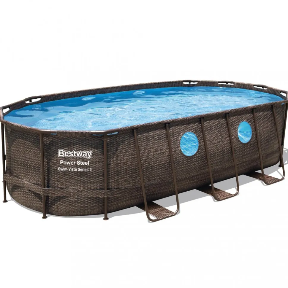 Bestway pool ovan mark 5,5x2,7m | Power Steel Swim Vista II (56716)