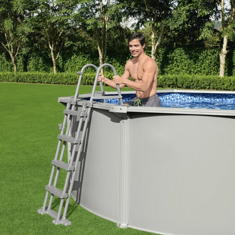 Bestway stålväggspool Ø4,6m - 1,2m djup | Hydrium (56384)